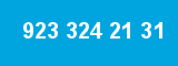 923 324 21 31 923 324 21 31